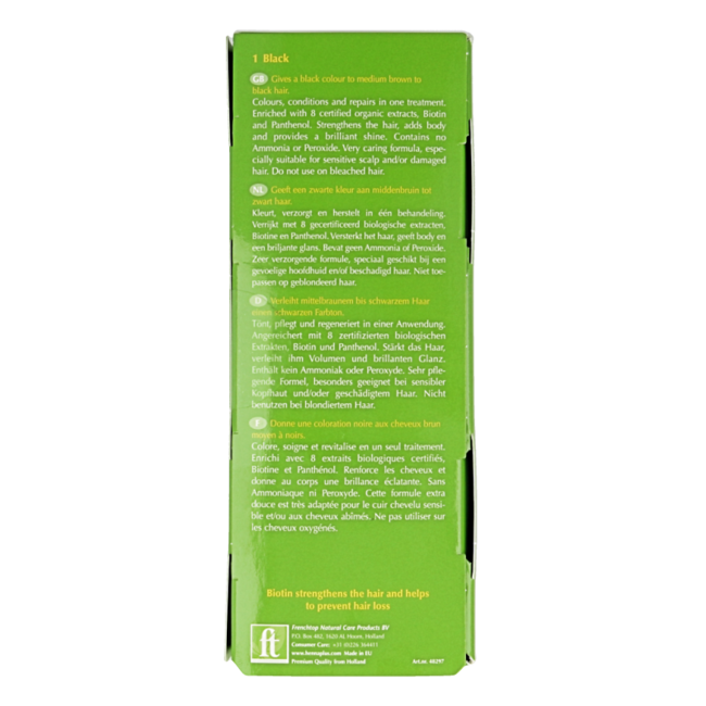 Henna Plus Colour cream black 1 60 Milliliter