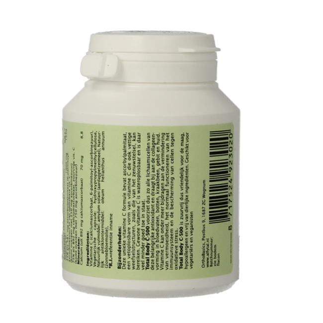 Total body C-500 sin ácido/25% liposoluble 90 Cápsulas vegetarianas