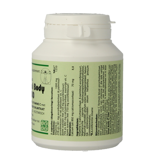 Total body C-500 sans acide/25 % liposoluble 90 Gélules végétariennes