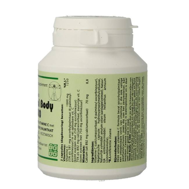Total body C-500 zuurvrij/25% vetoplosbaar 90 Vegetarische capsules