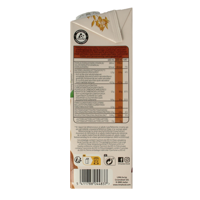 Bevanda d'Avena al Cioccolato Bio 1 Litro