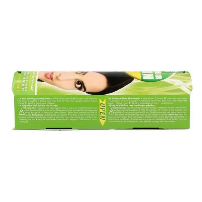 Henna Plus Colour Cream 3 Dunkelbraun 60 Milliliter