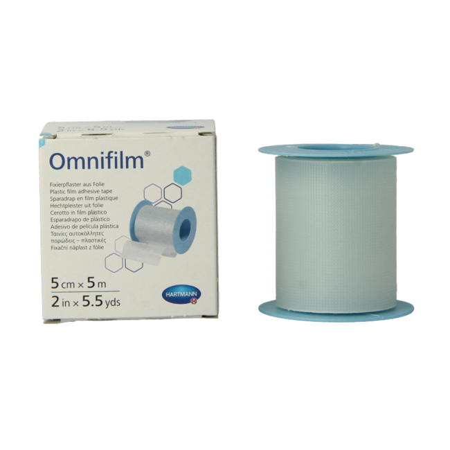 Hartmann Omnifilm fixatiepleister folie 5m x 5cm 1 Stuks