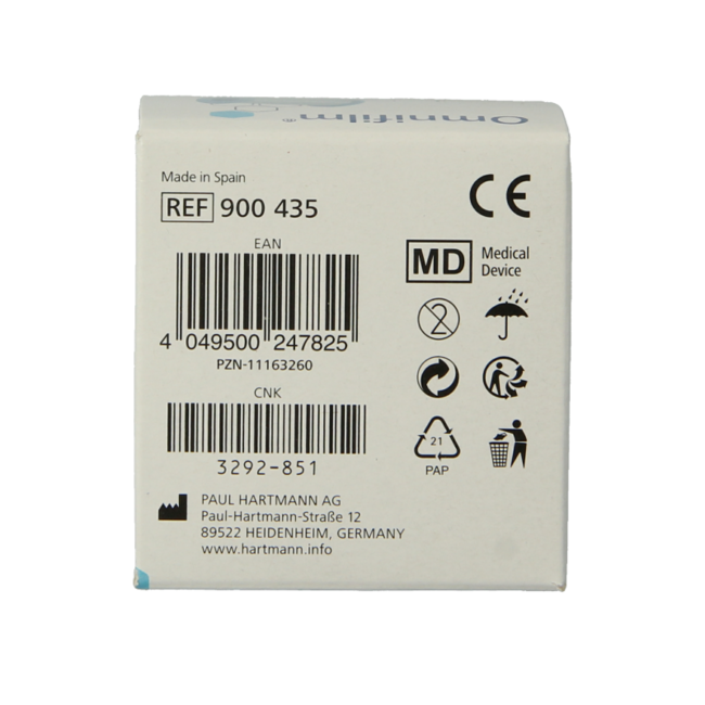 Hartmann Omnifilm Fixierpflaster Folie 5m x 5cm, 1 Stück