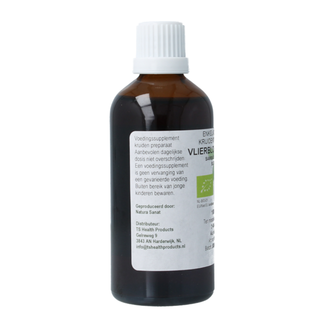 Cruydhof Sambucus nigra / Tintura de flor de saúco ecológica 100 Mililitros