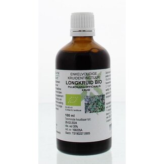 Cruydhof Pulmonaria off herb / tintura de pulmonaria bio 100 mililitros