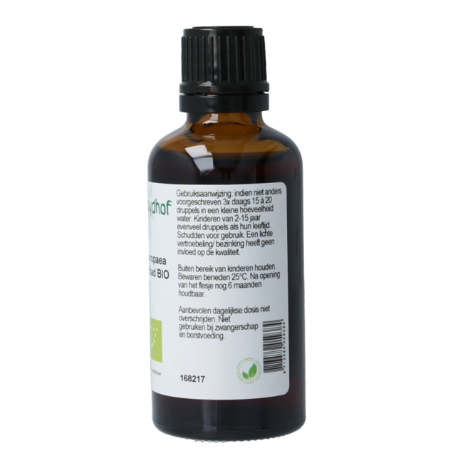 Cruydhof Olea europaea folia / olive leaf tincture organic 50 Millilitre