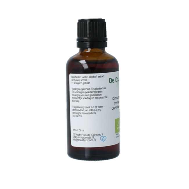 Cruydhof Cinnamomum zeyl cort / cinnamon tincture organic 50 Millilitre