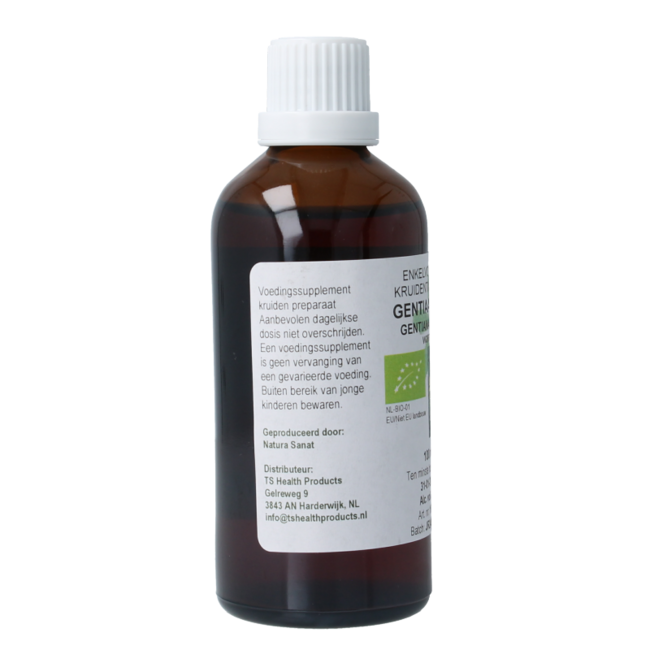 Cruydhof Gentiana lutea radix / Enzianwurzel Tinktur Bio 100 Milliliter