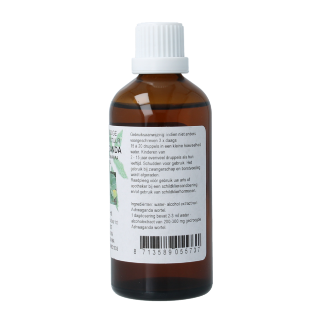 Cruydhof Withania somnifera/ashwagandha tintura 100 mililitros