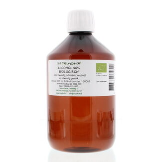Cruydhof Cruydhof Alcohol 96% para uso interno y externo biológico 500 Mililitros
