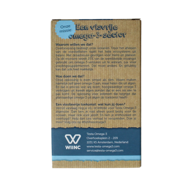 Omega 3 aceite de algas 325mg DHA + 150mg EPA vegano 60 Cápsulas vegetarianas