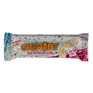 Grenade Grenade Barrita alta en proteínas birthday cake 60 gramos
