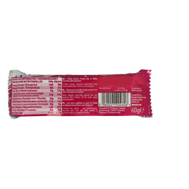 Grenade High protein bar birthday cake 60 Gram