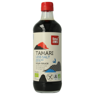 Lima Lima Tamari 25% less salt organic 500 Millilitres