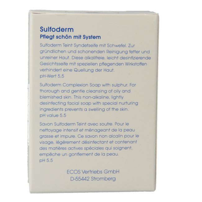 Sulfoderm S teint syndet soap 100 Gram