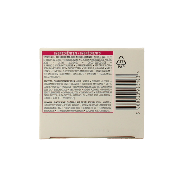 Casting Crème Gloss 550 Light Mahogany Brown 1 Set