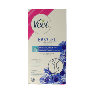 Veet Bandas de cera fría para piel sensible 20 unidades
