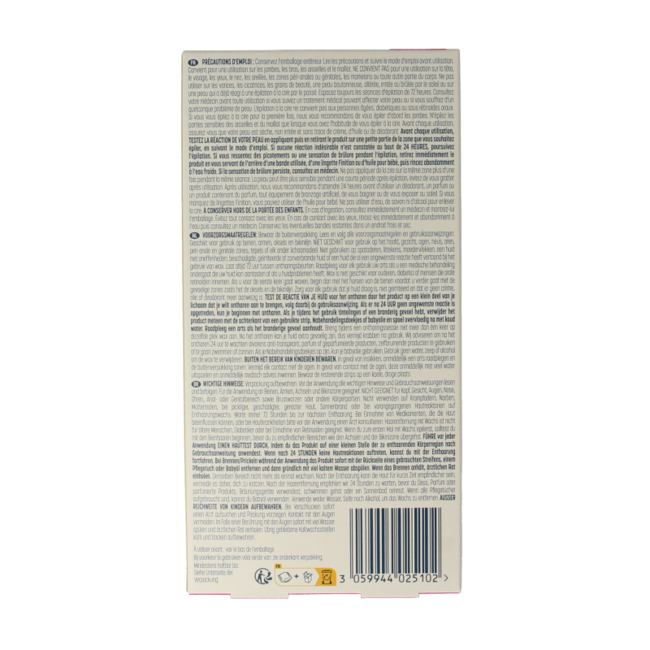 Cold wax strips sensitive skin 20 Pieces