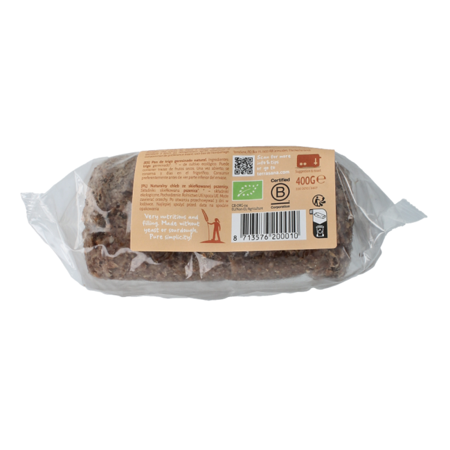 Pan germinado natural / trigo bio 400 gramos
