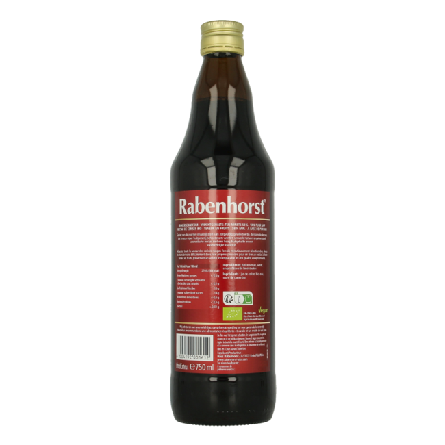 Rabenhorst Organic Cherry Nectar 750 Millilitres