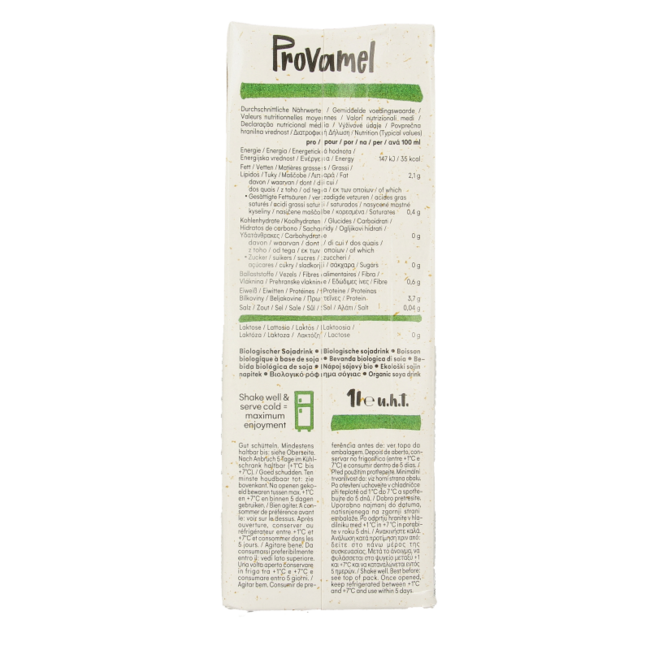 Napój sojowy naturalny niesłodzony bio 1 Litr