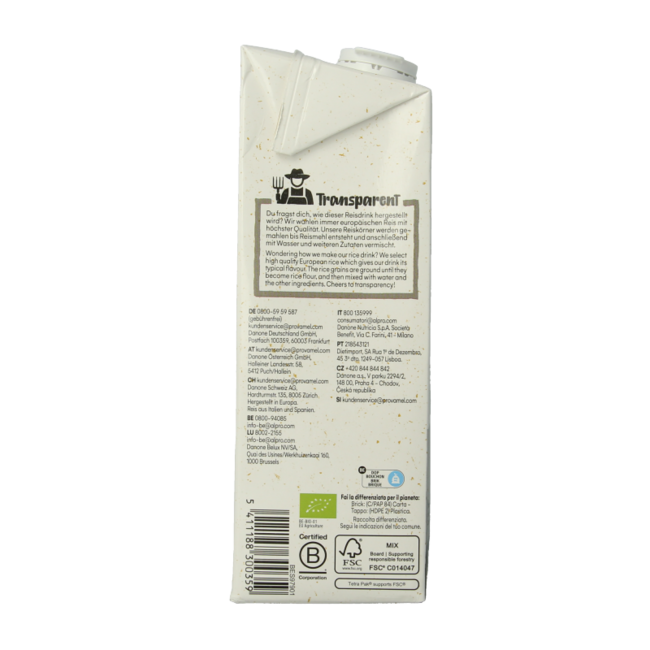 Provamel Boisson au Riz bio 1 Litre