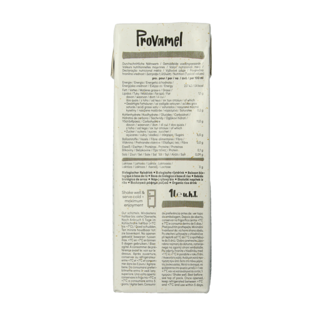 Provamel Reisdrink Bio 1 Liter