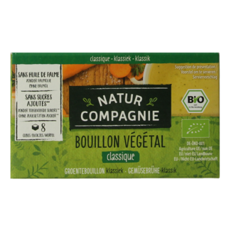 Natur Compagnie Organic Vegetable Stock Cubes with Salt 84g