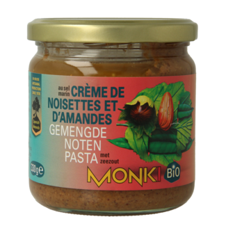 Monki Purée de noisettes et d'amandes au sel bio 330 g