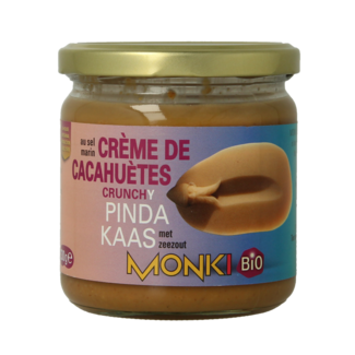 Monki Crema de cacahuete crujiente con sal eco bio 330 gramos