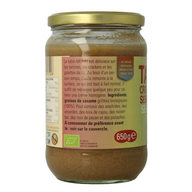 Tahini bajo en sal eco bio 650 gramos