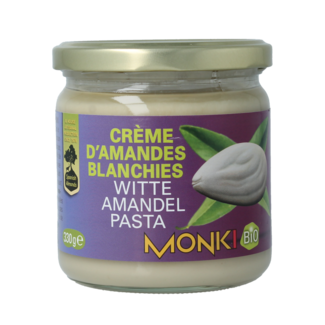 Monki Monki Crema de almendras blancas eco bio 330 gramos