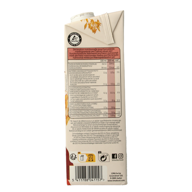 Oat drink natural organic 1 Litre