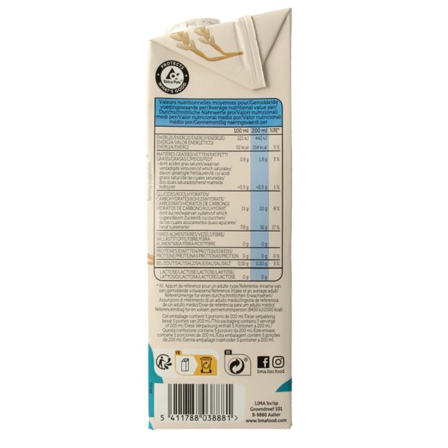 Rice drink original organic 1 Litre