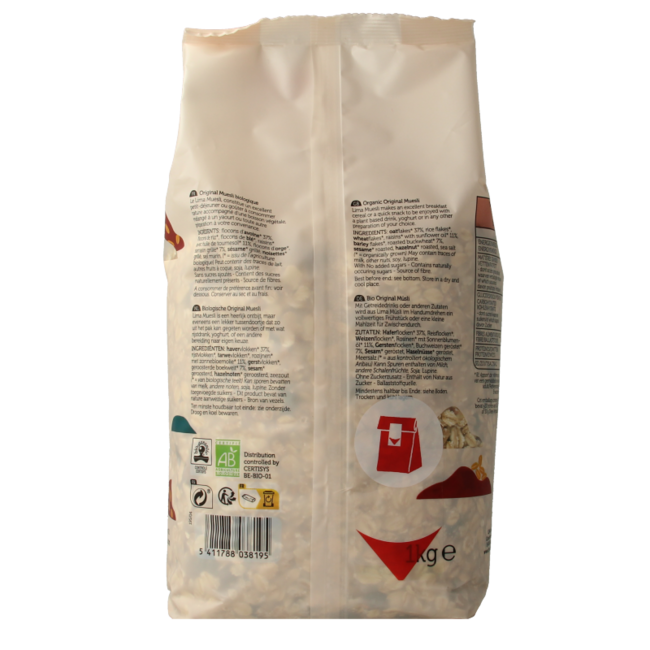 Lima Muesli original organic 1 Kilogram