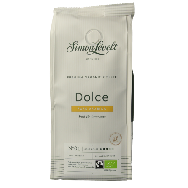 Cafe organico dolce snelfilter bio 250 Gram