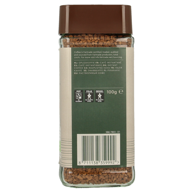 Cafe organico Arabica instant bio 100 Gramm