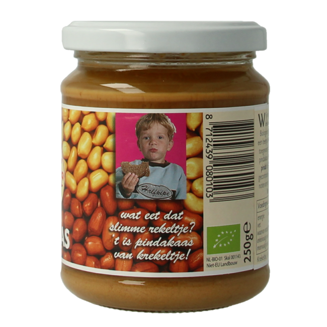 Krekeltje Erdnussbutter mit Salz öko bio 250 Gramm