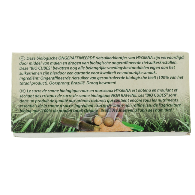 Hygiena Cubes morceaux de sucre de canne bio 500 g
