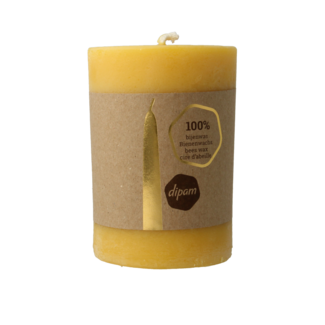 Dipam Dipam Beeswax Pillar Candle Structure 1 - 1 Piece