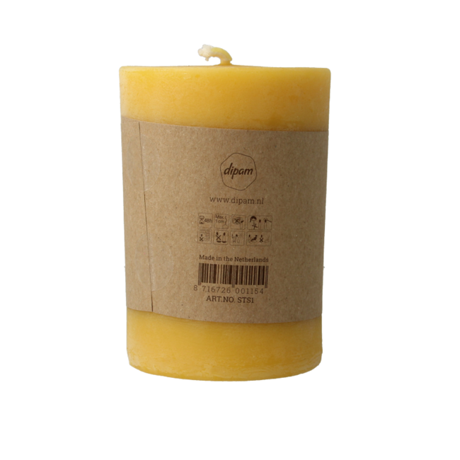 Dipam Vela de cera de abeja estructura 1 1 unidad