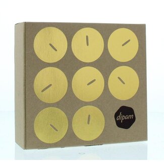Dipam Beeswax tea lights in a box, 18 pieces