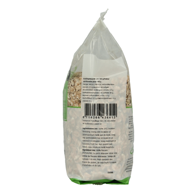 De Halm Copos de espelta bio 500 gramos