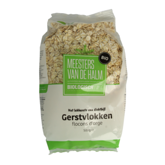 De Halm De Halm Gerstvlokken bio 500 Gram