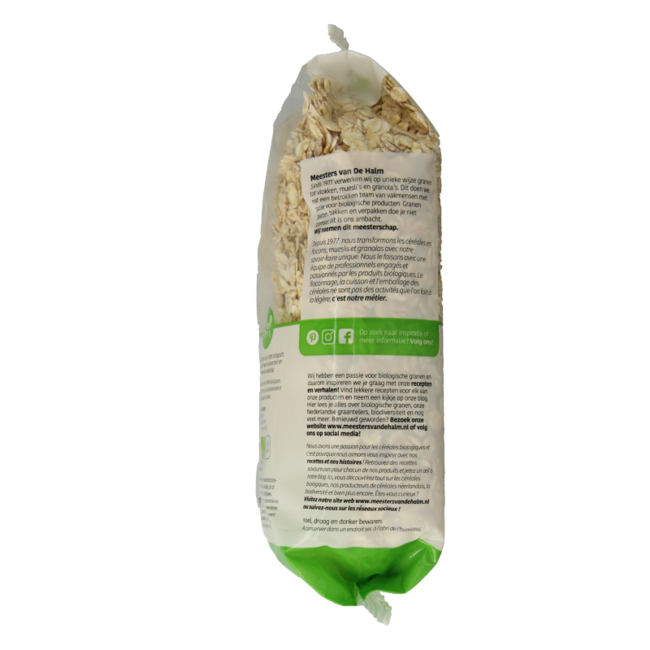 De Halm Organic Barley Flakes 500 Gram