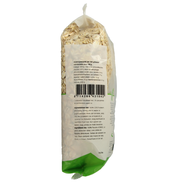 De Halm Gerstvlokken bio 500 Gram