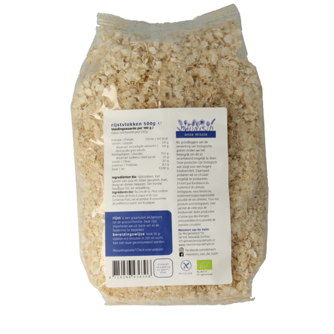 Reisflocken Bio 500 Gramm
