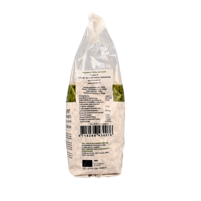 Organic coarse oat flakes 500g