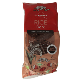 Bonvita Organic dark chocolate rice cakes 100g